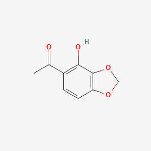 molecular formula C9H8O4 B12517244 1-(4-Hydroxybenzo[d][1,3]dioxol-5-yl)ethan-1-one 