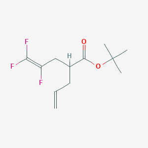 molecular formula C12H17F3O2 B12517276 tert-Butyl 4,5,5-trifluoro-2-(prop-2-en-1-yl)pent-4-enoate CAS No. 795298-38-3