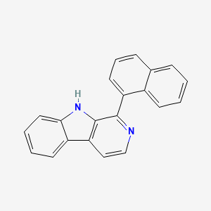 molecular formula C21H14N2 B12517303 1-(Naphthalen-1-yl)-9H-pyrido[3,4-b]indole 
