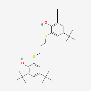 molecular formula C31H48O2S2 B12517311 Phenol, 2,2'-[1,3-propanediylbis(thio)]bis[4,6-bis(1,1-dimethylethyl)- CAS No. 663910-61-0