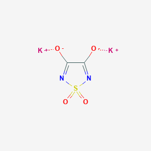 molecular formula C2K2N2O4S B12517360 dipotassium;1,1-dioxo-1,2,5-thiadiazole-3,4-diolate 