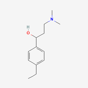 molecular formula C13H21NO B12517368 3-(Dimethylamino)-1-(4-ethylphenyl)propan-1-ol CAS No. 733703-95-2