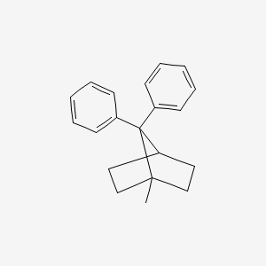 molecular formula C20H22 B12517370 1-Methyl-7,7-diphenylbicyclo[2.2.1]heptane CAS No. 656259-91-5