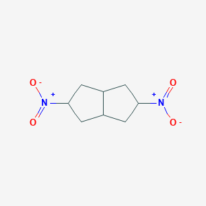 molecular formula C8H12N2O4 B125174 2,5-Dinitro-1,2,3,3a,4,5,6,6a-octahydropentalene CAS No. 146028-74-2