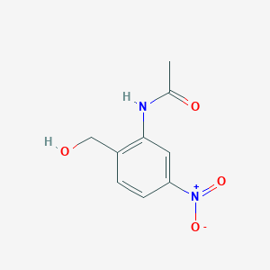 molecular formula C9H10N2O4 B12517419 2-Acetamido-4-nitrobenzyl alcohol CAS No. 651733-13-0