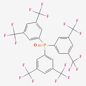 molecular formula C24H9F18OP B12517431 Tris[3,5-bis(trifluoromethyl)phenyl]phosphine oxide CAS No. 820253-16-5