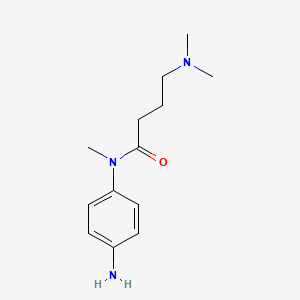 molecular formula C13H21N3O B12517440 N-(4-Aminophenyl)-4-(dimethylamino)-N-methylbutanamide CAS No. 651749-52-9
