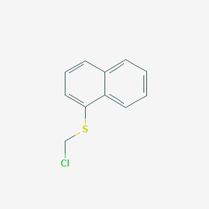 molecular formula C11H9ClS B12517499 Naphthalene, 1-[(chloromethyl)thio]- CAS No. 653602-02-9