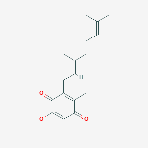 molecular formula C18H24O3 B1251751 2-聚异戊二烯基-3-甲基-6-甲氧基-1,4-苯醌 