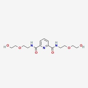 molecular formula C15H23N3O6 B12517525 N~2~,N~6~-Bis[2-(2-hydroxyethoxy)ethyl]pyridine-2,6-dicarboxamide CAS No. 797043-90-4