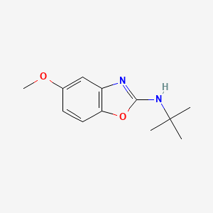 molecular formula C12H16N2O2 B12517530 N-tert-Butyl-5-methoxybenzo[d]oxazol-2-amine 