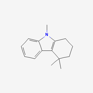 molecular formula C15H19N B12517542 4,4,9-Trimethyl-2,3,4,9-tetrahydro-1H-carbazole CAS No. 683800-18-2