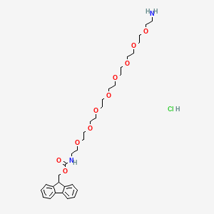 molecular formula C33H51ClN2O10 B12517543 (9H-Fluoren-9-yl)methyl (26-amino-3,6,9,12,15,18,21,24-octaoxahexacosyl)carbamate hydrochloride 