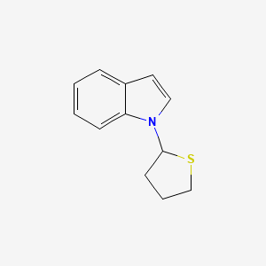 molecular formula C12H13NS B12517611 1-(Thiolan-2-yl)-1H-indole CAS No. 651712-35-5