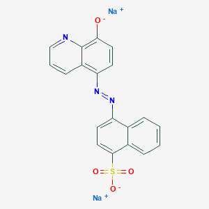 molecular formula C19H11N3Na2O4S B12517612 4-(8-Hydroxy-5-quinolylazo)-1-naphthalenesulfonic Acid Disodium Salt 