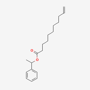 molecular formula C19H28O2 B12517613 1-Phenylethyl undec-10-enoate CAS No. 690229-22-2