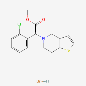 molecular formula C16H17BrClNO2S B1251762 Clopidogrel hydrobromide CAS No. 120202-67-7