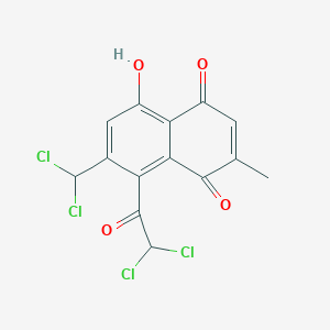 molecular formula C14H8Cl4O4 B1251768 Mollisin B 