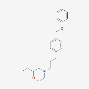 molecular formula C22H29NO2 B12517720 Morpholine, 2-ethyl-4-[3-[4-(phenoxymethyl)phenyl]propyl]- CAS No. 756525-34-5