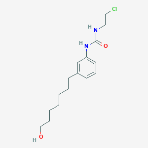 molecular formula C16H25ClN2O2 B12517787 N-(2-Chloroethyl)-N'-[3-(7-hydroxyheptyl)phenyl]urea CAS No. 803729-71-7