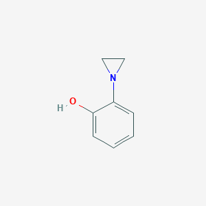molecular formula C8H9NO B12517808 2-(Aziridin-1-yl)phenol CAS No. 799818-04-5