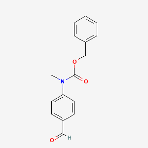 molecular formula C16H15NO3 B12517823 benzyl N-(4-formylphenyl)-N-methylcarbamate 