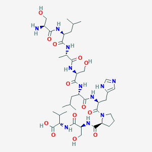 molecular formula C40H67N11O13 B12517830 L-Seryl-L-leucyl-L-alanyl-L-seryl-L-leucyl-L-histidyl-L-prolyl-L-seryl-L-valine CAS No. 797753-47-0