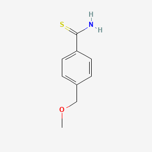 molecular formula C9H11NOS B12517849 Benzenecarbothioamide, 4-(methoxymethyl)- CAS No. 653568-68-4