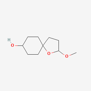 molecular formula C10H18O3 B12517863 2-Methoxy-1-oxaspiro[4.5]decan-8-ol CAS No. 817206-98-7