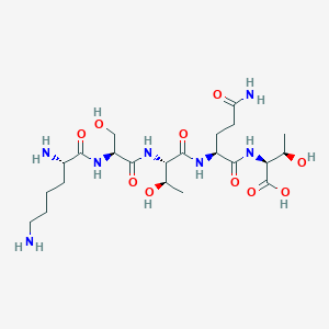 molecular formula C22H41N7O10 B12517867 L-Lysyl-L-seryl-L-threonyl-L-glutaminyl-L-threonine CAS No. 659737-99-2