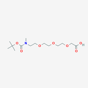 molecular formula C14H27NO7 B12517933 [2-(2-{2-[(Tert-butoxycarbonyl)(methyl)amino]ethoxy}ethoxy)ethoxy]acetic acid 
