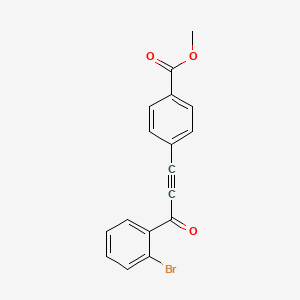 molecular formula C17H11BrO3 B12517977 Methyl 4-(3-(2-bromophenyl)-3-oxoprop-1-yn-1-yl)benzoate 