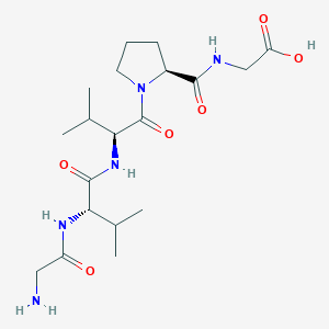 molecular formula C19H33N5O6 B12517990 Glycyl-L-valyl-L-valyl-L-prolylglycine CAS No. 742068-56-0