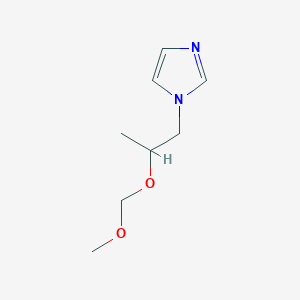 molecular formula C8H14N2O2 B12517997 1-[2-(Methoxymethoxy)propyl]-1H-imidazole CAS No. 798571-55-8
