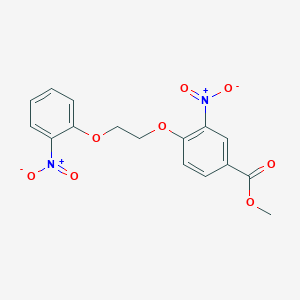 molecular formula C16H14N2O8 B12518149 Methyl 3-nitro-4-[2-(2-nitrophenoxy)ethoxy]benzoate CAS No. 663625-64-7
