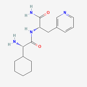 molecular formula C16H24N4O2 B12518198 L-Alaninamide, (2S)-2-cyclohexylglycyl-3-(3-pyridinyl)- CAS No. 747390-88-1