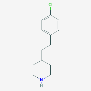 B125182 4-[2-(4-Chlorophenyl)ethyl]piperidine CAS No. 148135-88-0