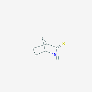 molecular formula C6H9NS B12518206 2-Azabicyclo[2.2.1]heptane-3-thione CAS No. 653603-15-7