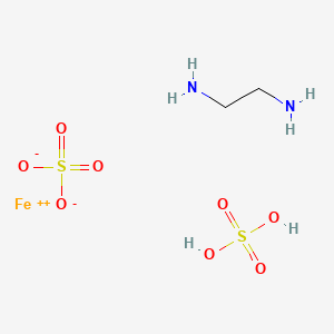 molecular formula C2H10FeN2O8S2 B12518273 Ethane-1,2-diamine;iron(2+);sulfuric acid;sulfate 