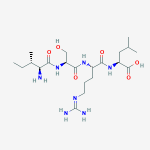 molecular formula C21H41N7O6 B12518293 L-Isoleucyl-L-seryl-N~5~-(diaminomethylidene)-L-ornithyl-L-leucine CAS No. 819802-84-1