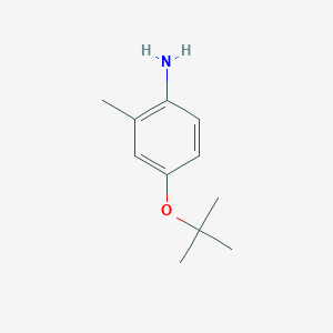 molecular formula C11H17NO B12518361 4-tert-Butoxy-2-methylaniline CAS No. 676366-01-1