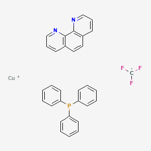 molecular formula C31H23CuF3N2P B12518368 copper(1+);1,10-phenanthroline;trifluoromethane;triphenylphosphane 