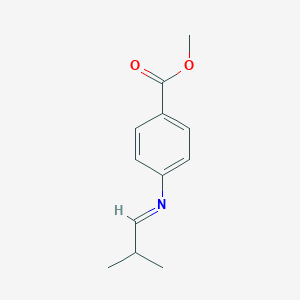 B125184 Methyl 4-[(E)-(2-methylpropylidene)amino]benzoate CAS No. 155696-54-1