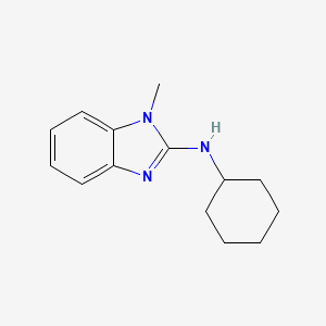 molecular formula C14H19N3 B12518449 N-Cyclohexyl-1-methyl-1H-benzo[d]imidazol-2-amine 