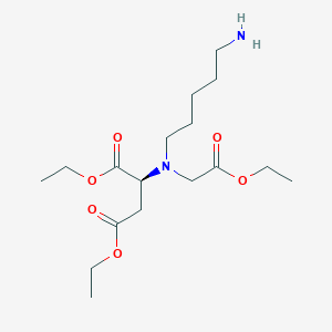molecular formula C17H32N2O6 B12518471 Diethyl N-(5-aminopentyl)-N-(2-ethoxy-2-oxoethyl)-L-aspartate CAS No. 820960-71-2