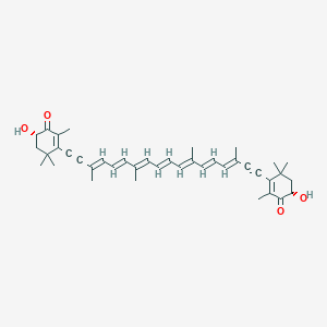 molecular formula C40H48O4 B1251850 7,8,7',8'-Tetradehydroastaxanthin 