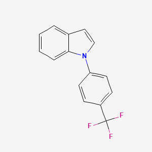 molecular formula C15H10F3N B12518505 1-(4-Trifluoromethylphenyl)-1H-indole 