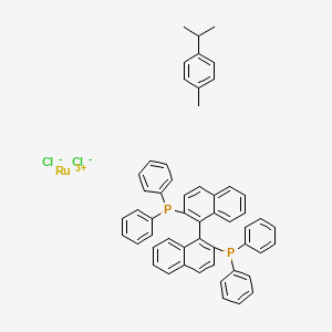 molecular formula C54H46Cl2P2Ru+ B12518527 [RuCl(p-cymene)((R)-binap)]Cl 