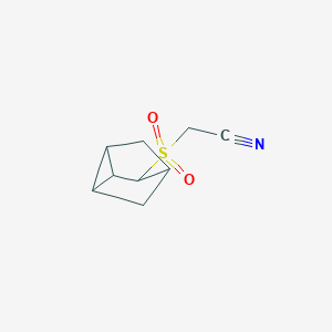 molecular formula C9H11NO2S B12518536 Acetonitrile,(tricyclo[2.2.1.02,6]hept-3-ylsulfonyl)- 