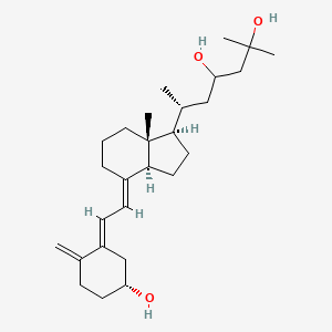 (6R)-6-[(1R,3aS,4E,7aR)-4-[(2E)-2-[(5R)-5-hydroxy-2-methylidenecyclohexylidene]ethylidene]-7a-methyl-2,3,3a,5,6,7-hexahydro-1H-inden-1-yl]-2-methylheptane-2,4-diol